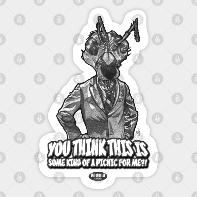 Mant Sticker by AndysocialIndustries